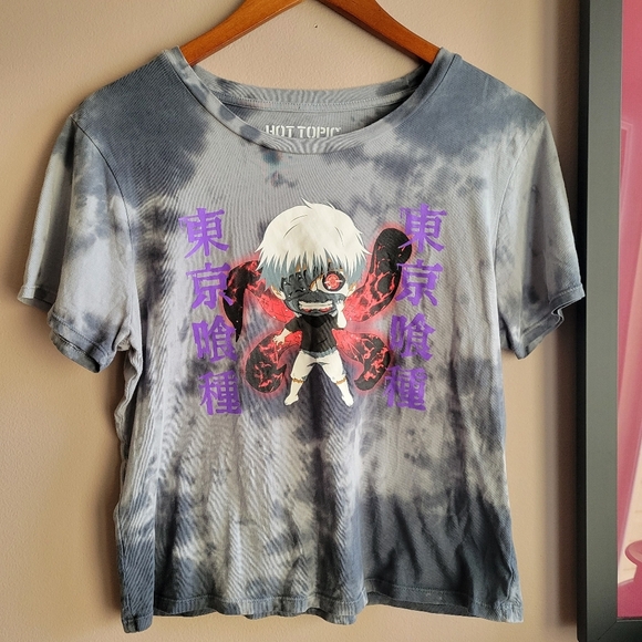 Excellent! Licensed Tokyo Ghoul Chibi, Tye Dye Cotton Tee Shirt Size Medium - Picture 1 of 10